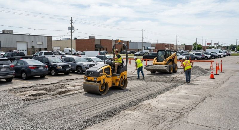 Parking Lot Gravel Repair in Layton, UT